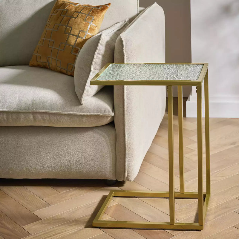 Ezra Side Table - Gold 17226416 (Open Box- See T's & C's for details)