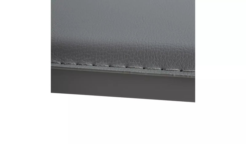 Lido Pair of Faux Leather Dining Chair - Grey 17319512 (OpenBox- See T's & C's for details)