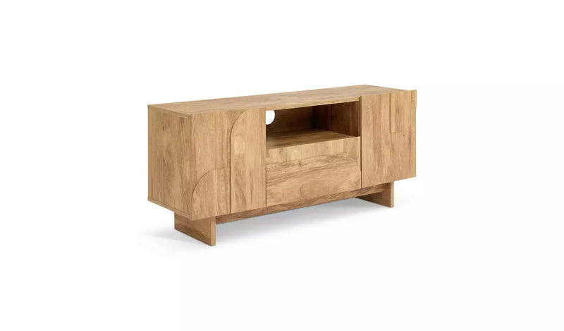 Yassica 2 Door 1 Drawer TV Unit - Oak 17857122 (OpenBox- See T's & C's for details)
