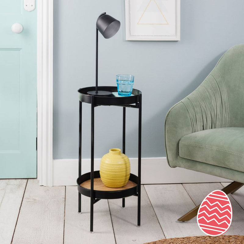 Solna Small Side Table in Black
