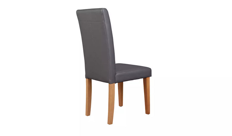 Pair of Midback Dining Chairs - Charcoal 18490980 (OpenBox- See T's & C's for details)