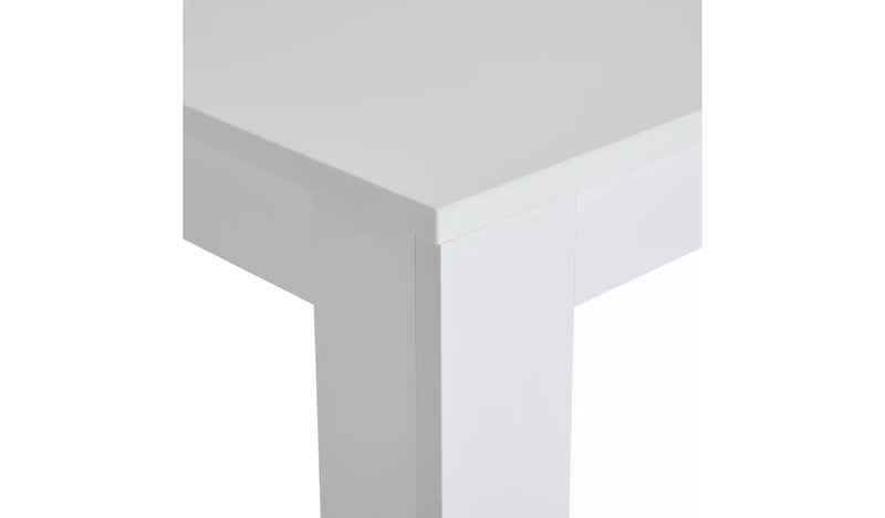 Miami Gloss 4 Seater Dining Table - White 18591559 (OpenBox- See T's & C's for details)