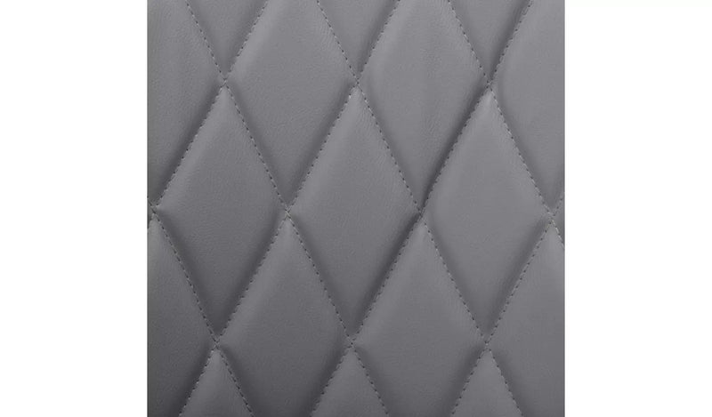 Ellington Quilted Faux Leather Bar Stool - Grey 18885825 (OpenBox- See T's & C's for details)