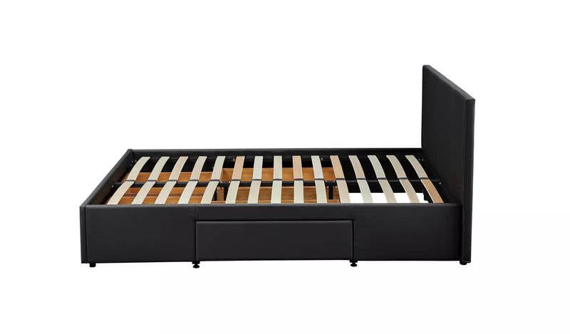 Lavendon 4 Drawer Double Bed Frame - Black 19444296 (OpenBox- See T's & C's for details)