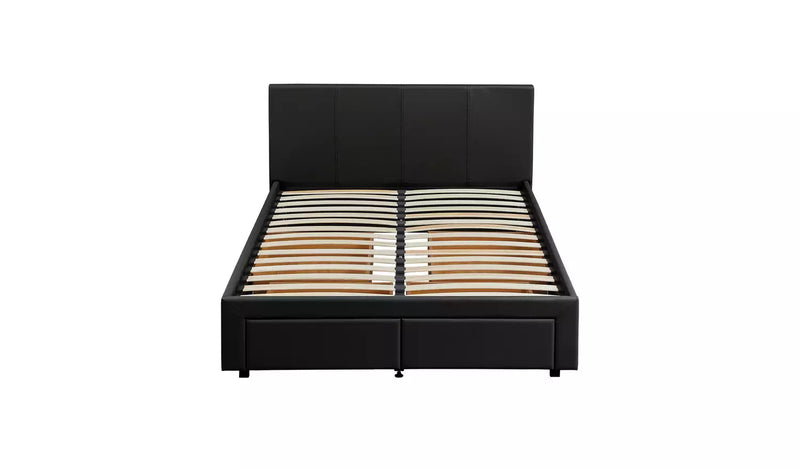 Lavendon 4 Drawer Double Bed Frame - Black 19444296 (OpenBox- See T's & C's for details)