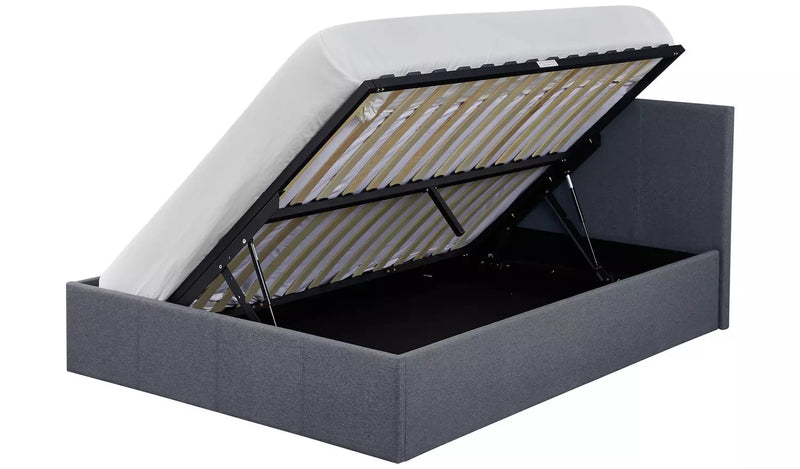 Heathdon Small Double Ottoman Bed Frame- Grey 19540554 (OpenBox- See T's & C's for details)