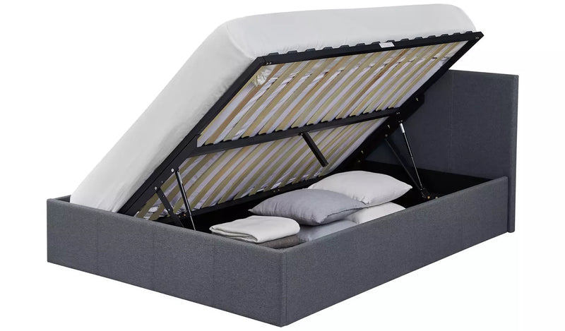Heathdon Small Double Ottoman Bed Frame- Grey 19540554 (OpenBox- See T's & C's for details)
