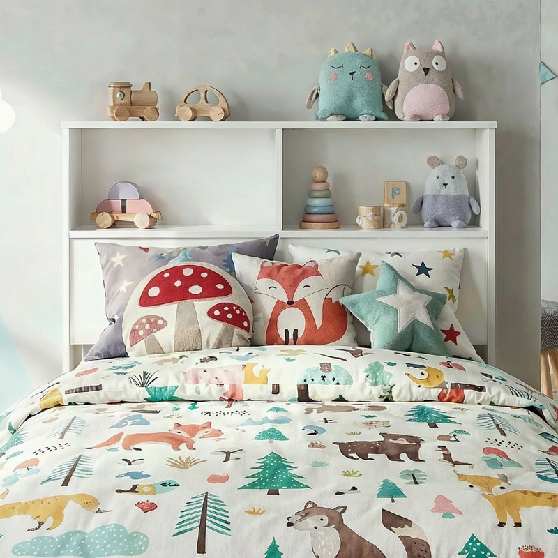 Joni Single Bed with Built in Storage in Classic White