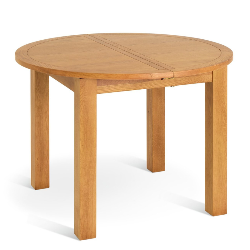 Ah ash ext oak circular table 13086533 (Open Box- See T's & C's for details)
