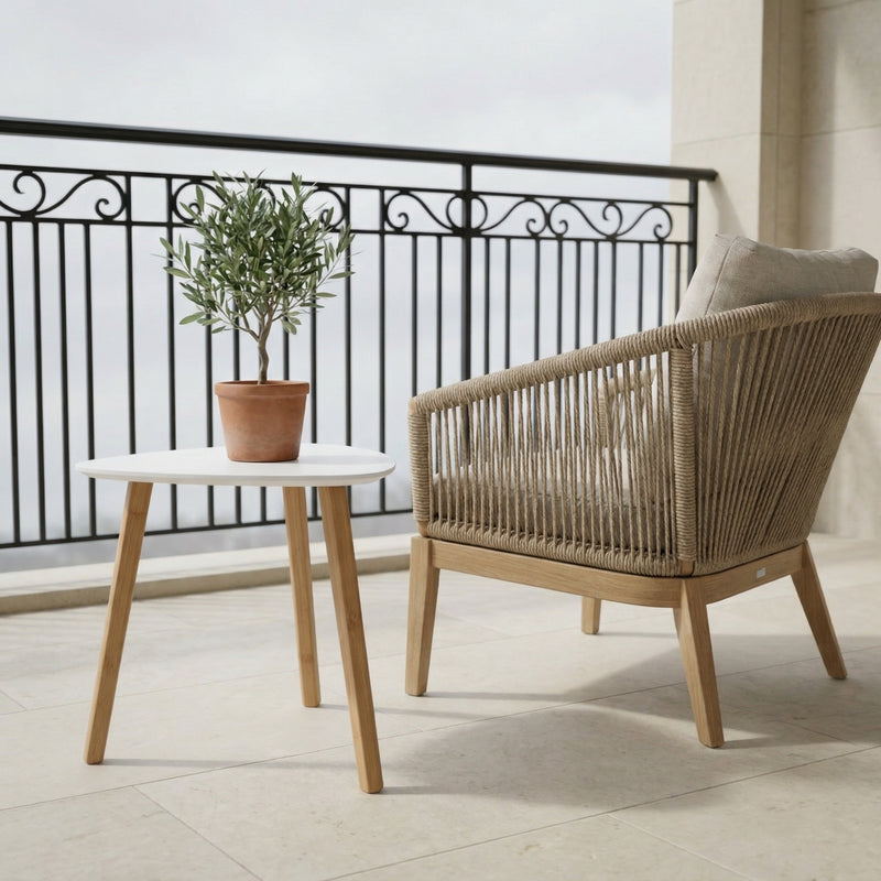 Malme Large Outdoor Side Table for Balcony & Patio in Choice of Colours
