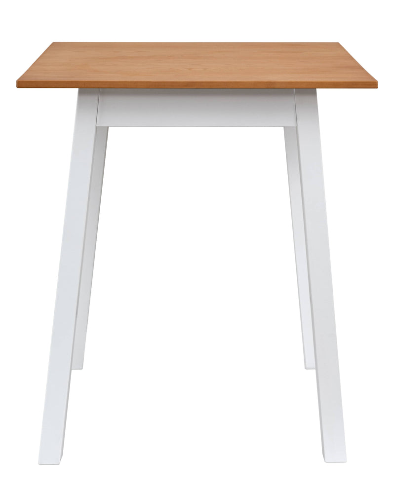 Annika Liten Kitchen Dining Table in Natural Pine & Classic White