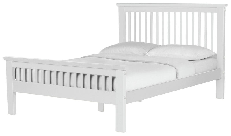 Platform Small Double Metal Bed Frame - White 12251637 (Open Box- See T's & C's for details)