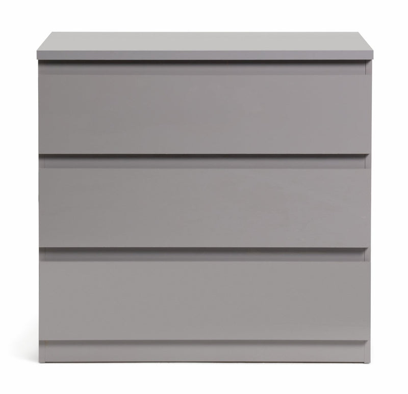 Jenson 3 Drawer Chest - Grey Gloss 17570784 (Open Box- See T's & C's for details)