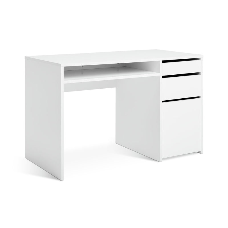 Pepper 2 Drawers Large Office Desk - white 17918779 (Open Box- See T's & C's for details)