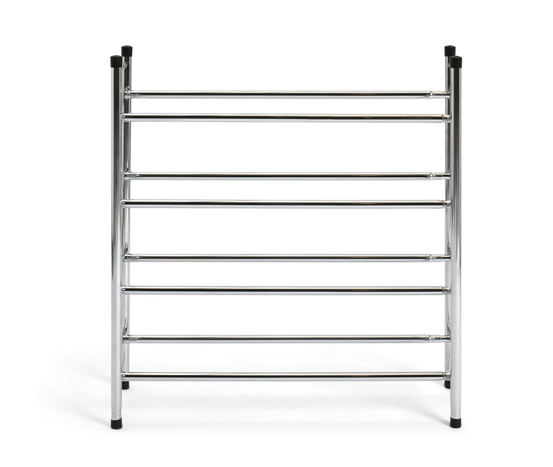 Yori 4 Shelf Extendable  Shoe Rack - Chrome 18759047 (Open Box- See T's & C's for details)