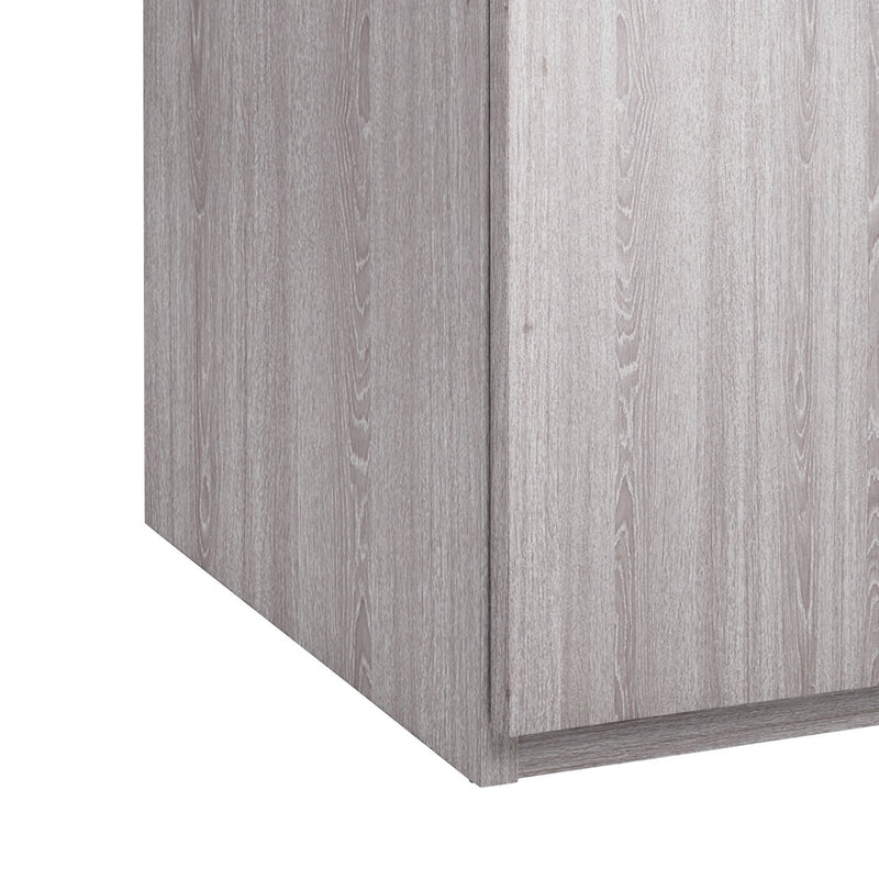 4 Door 3 Drawer Wardrobe - Grey 17560419 (OpenBox- See T's & C's for details)