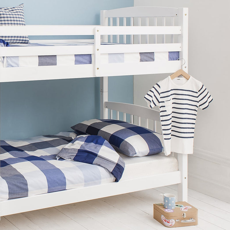 Brighton Bunk Bed with 2 Single Beds in White
