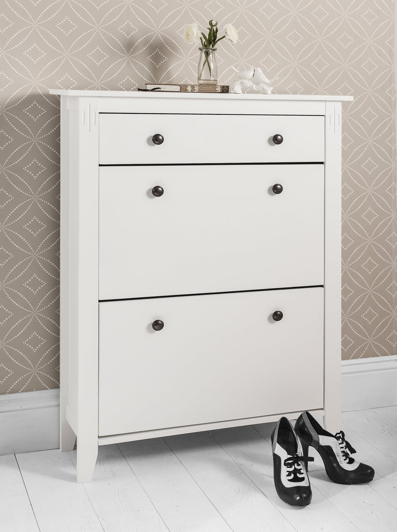 Cotswold Shoe Storage Unit in Classic White