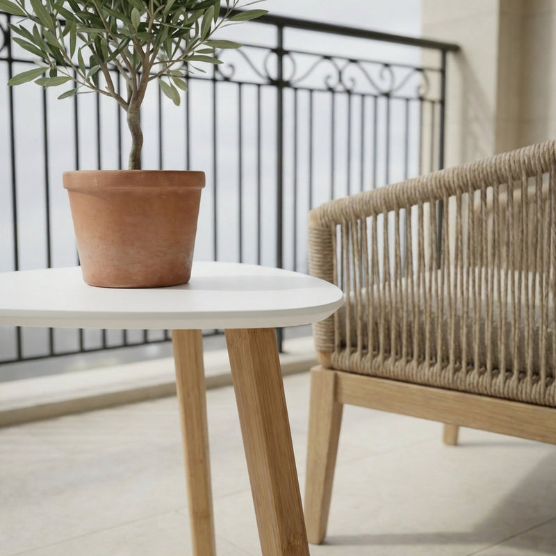 Malme Large Outdoor Side Table for Balcony & Patio in Choice of Colours