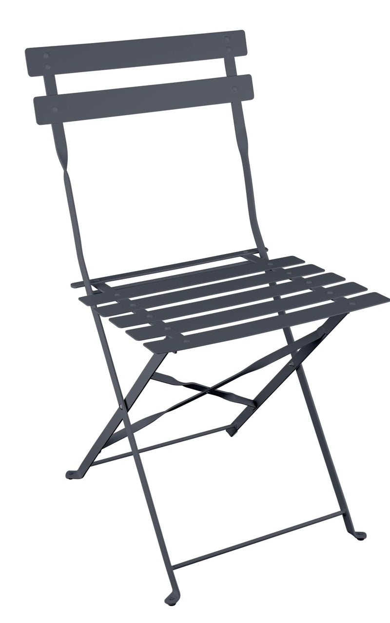 Lucerne Bistro Table & 2 Folding Chairs in Carbon