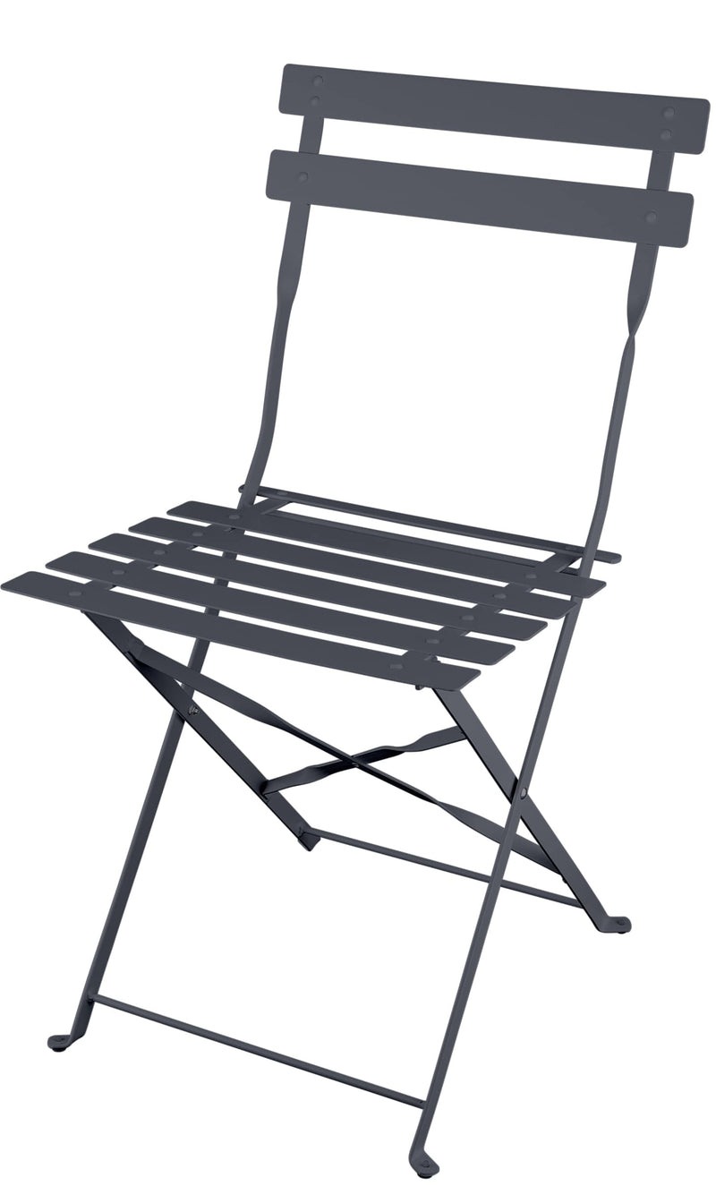 Lucerne Bistro Table & 2 Folding Chairs in Carbon