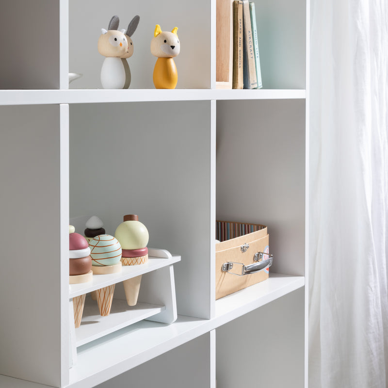 Toy 9 Cube Storage Cube Unit in White