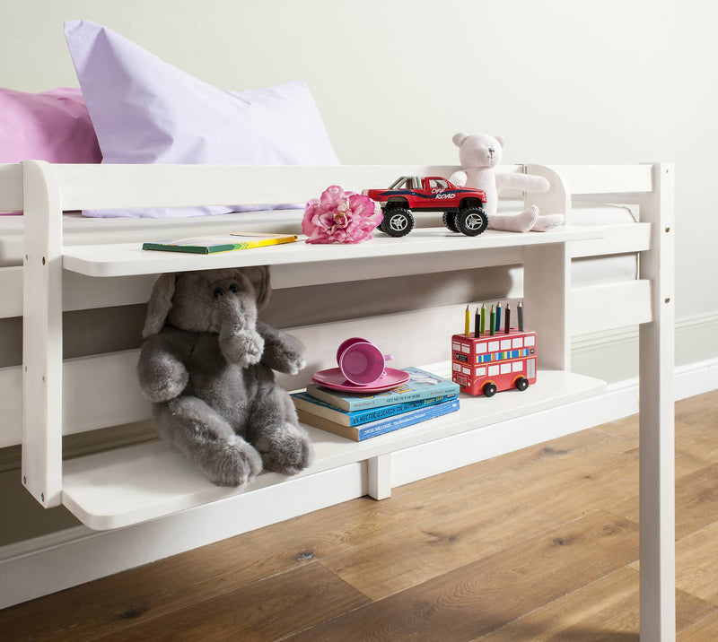 Double Shelf for Cabin or Bunk Beds in White