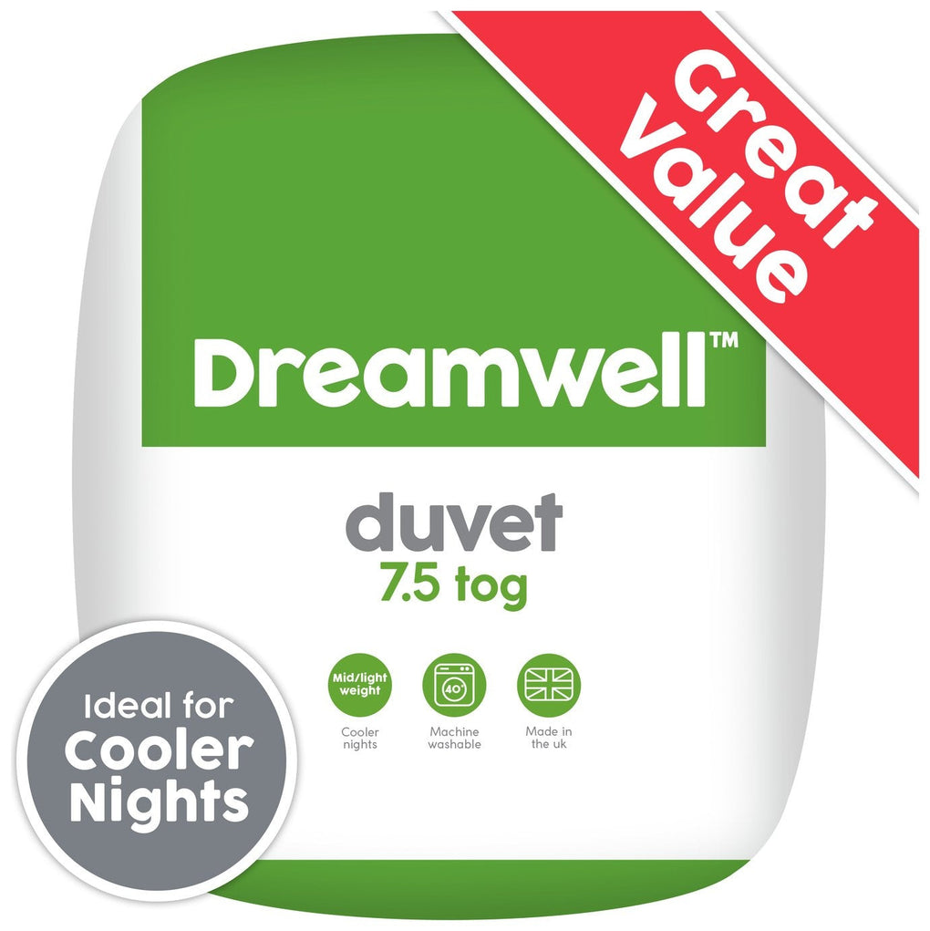 Dreamwell Light Weight 4.5 Tog Duvet - Single 12728823 (Open Box- See T's & C's for details)