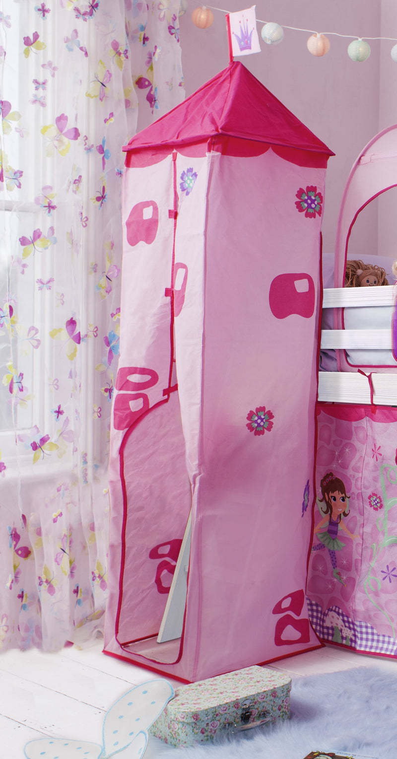 Moro Cabin Bed Midsleeper with Slide & Fairies Package in Classic White