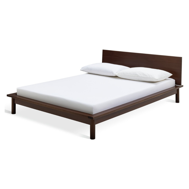 Habitat akio small double bed walnut 17161052 (Open Box- See T's & C's for details)