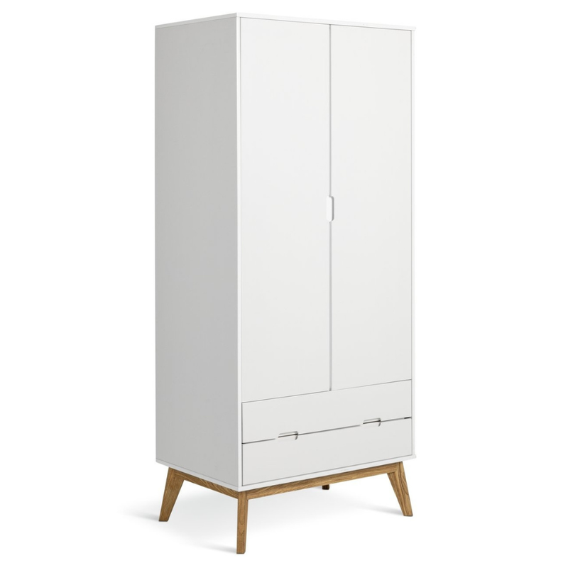 Habitat Pimlico 2 Dr 2 Drw Robe Wht 15791187 (Open Box- See T's & C's for details)