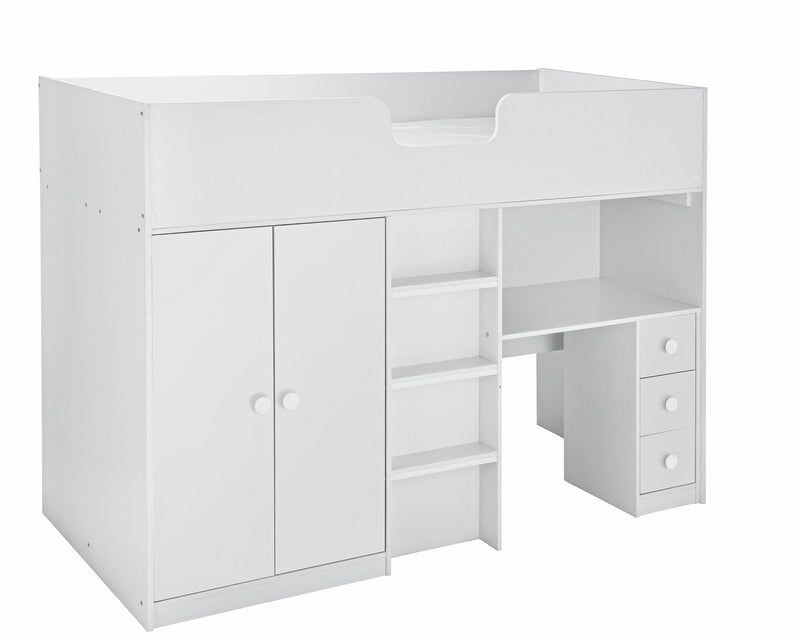 Habitat Jackson Single Highsleeper Bed Frame - White 17358786 (Open Box- See T's & C's for details)