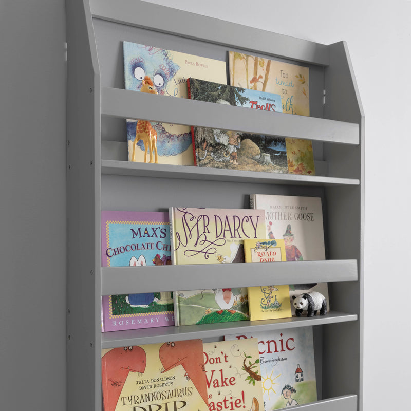 Hakan Display 3 Shelf Bookcase Wall Mounted in Silk Grey