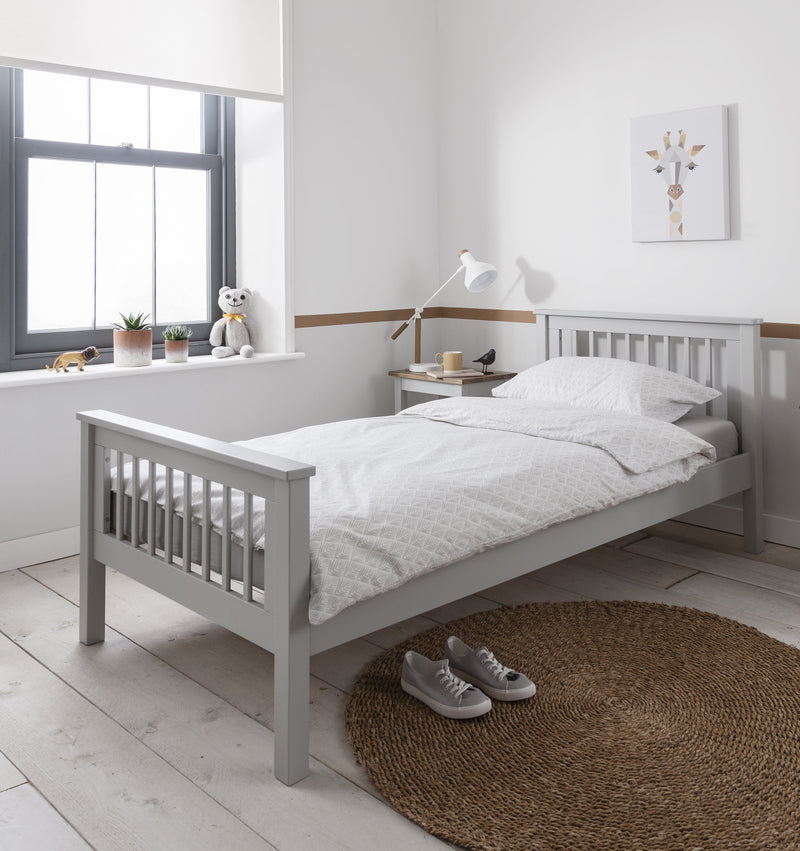 Hampshire Single Bed Frame in Silk Grey