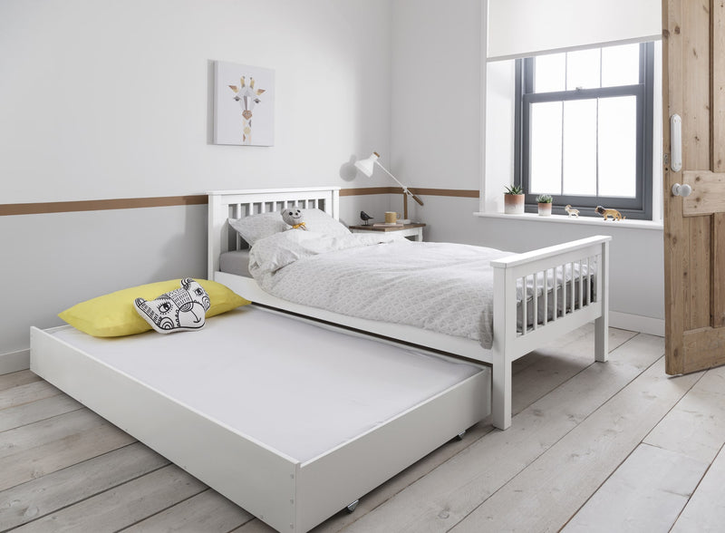 Hampshire Single Bed Frame in Classic White