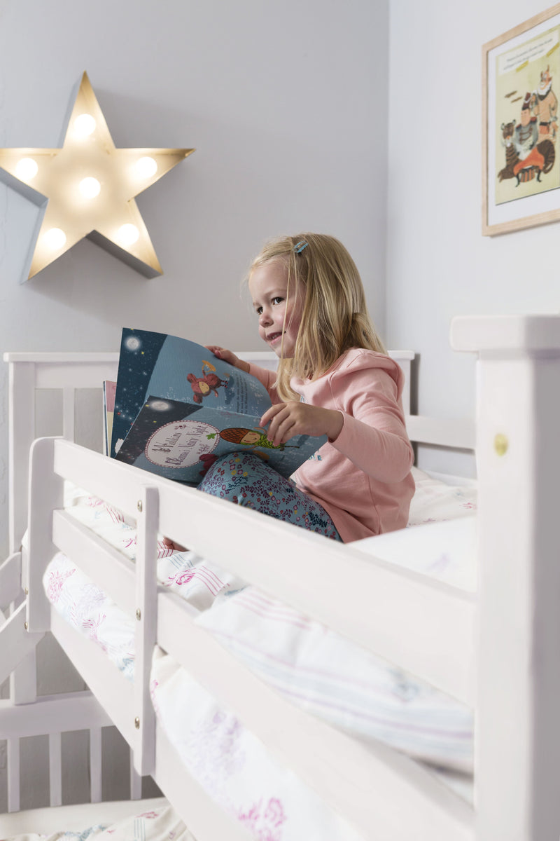 Hanna Triple Bunk Bed with Single and Double Bed in Classic White