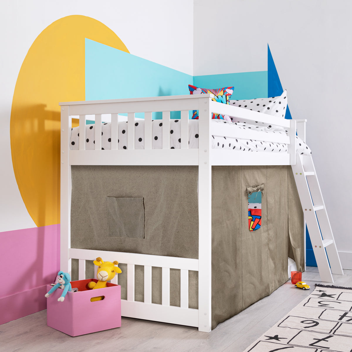 Canvas Playtent for Harri Bunk Bed Low in Natural Noa & Nani