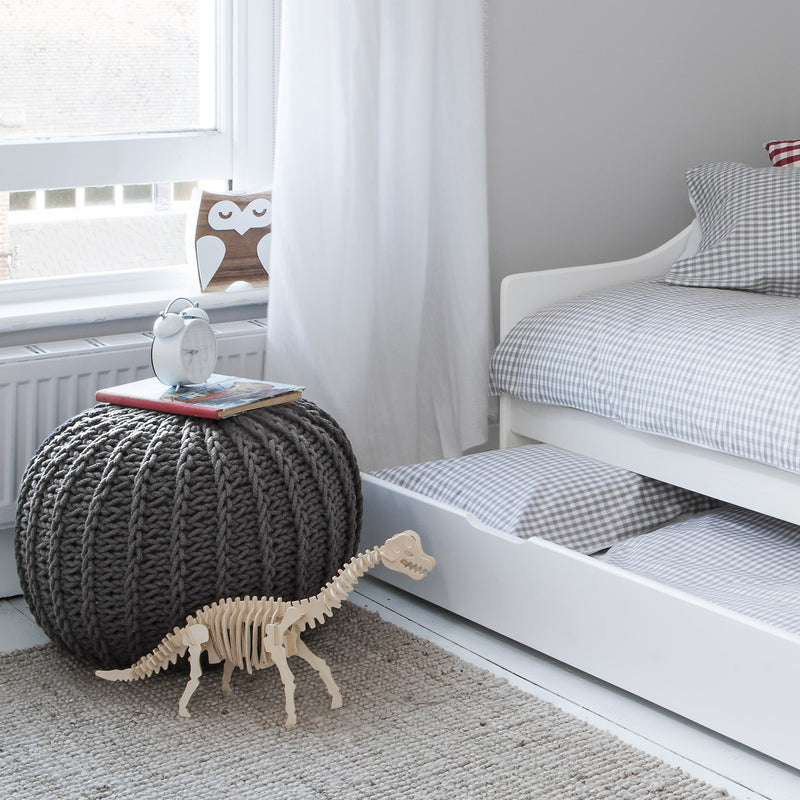 Hove Day Bed with Pullout Trundle in Classic White