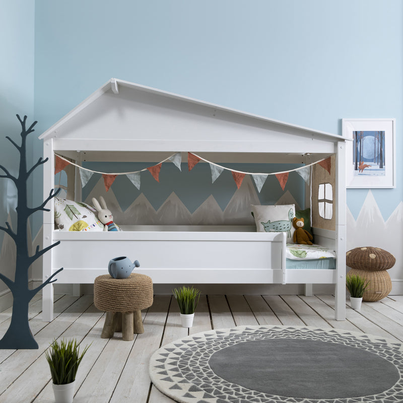 Inka Treehouse Bed Low in Classic White