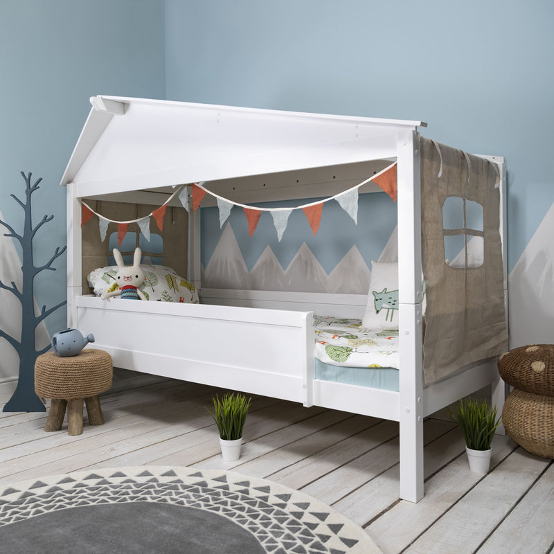 Inka Treehouse Bed Low in Classic White