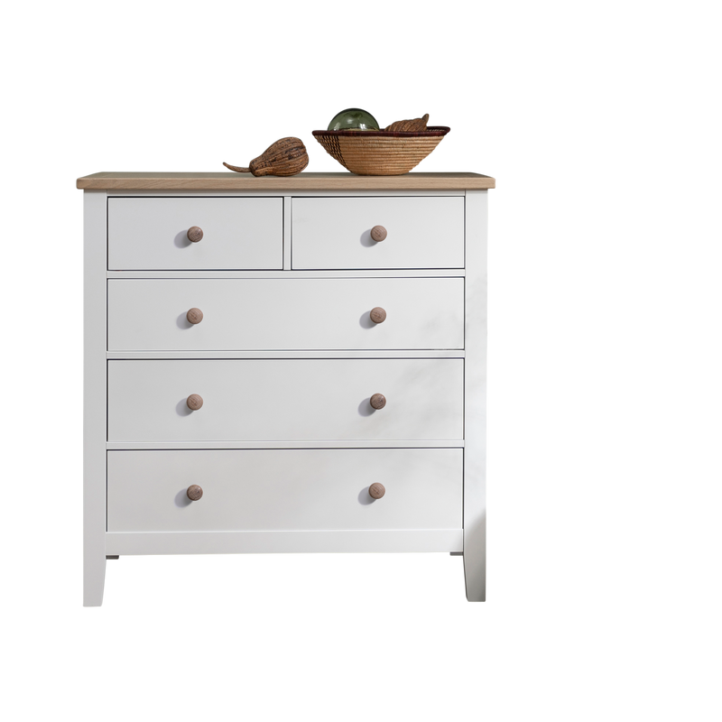 Jäkkvik 2+3 Chest of Drawers in White & Oak