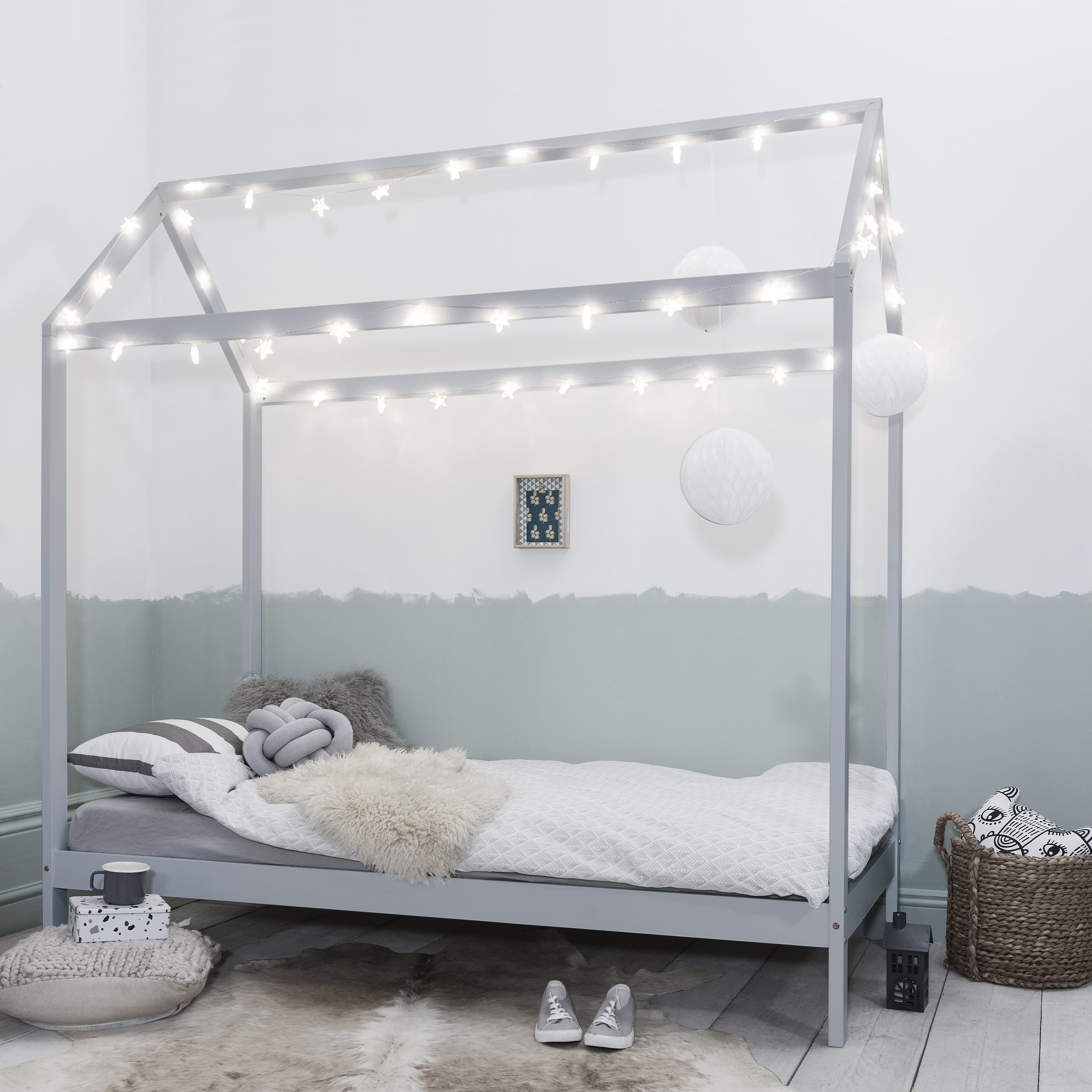 Jansen Scandinavian Single Bed Frame Silk