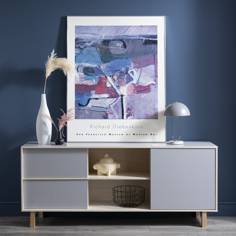 Järstorp Sideboard in Grey & Oak Finish