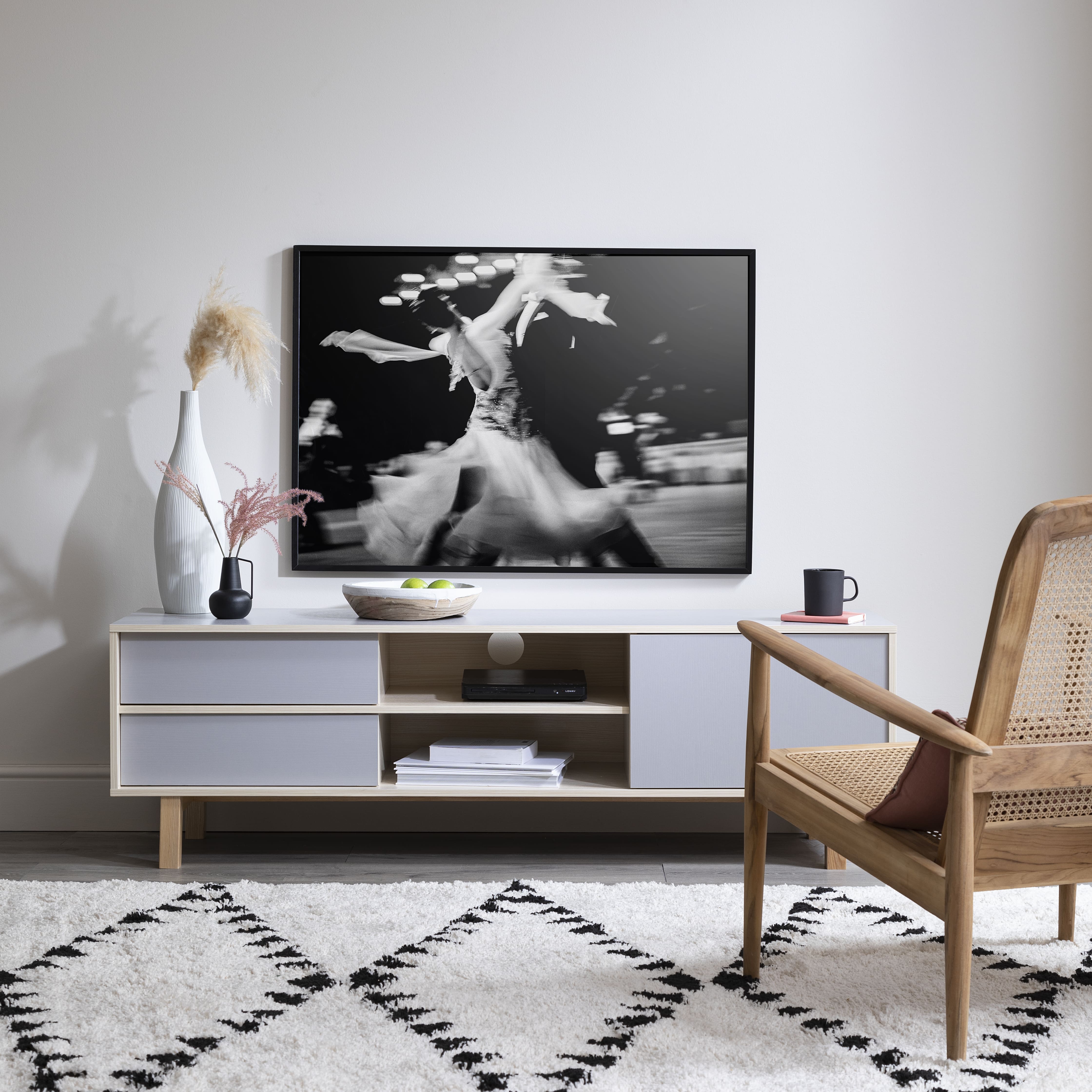 Järstorp TV Unit & Oak Finish