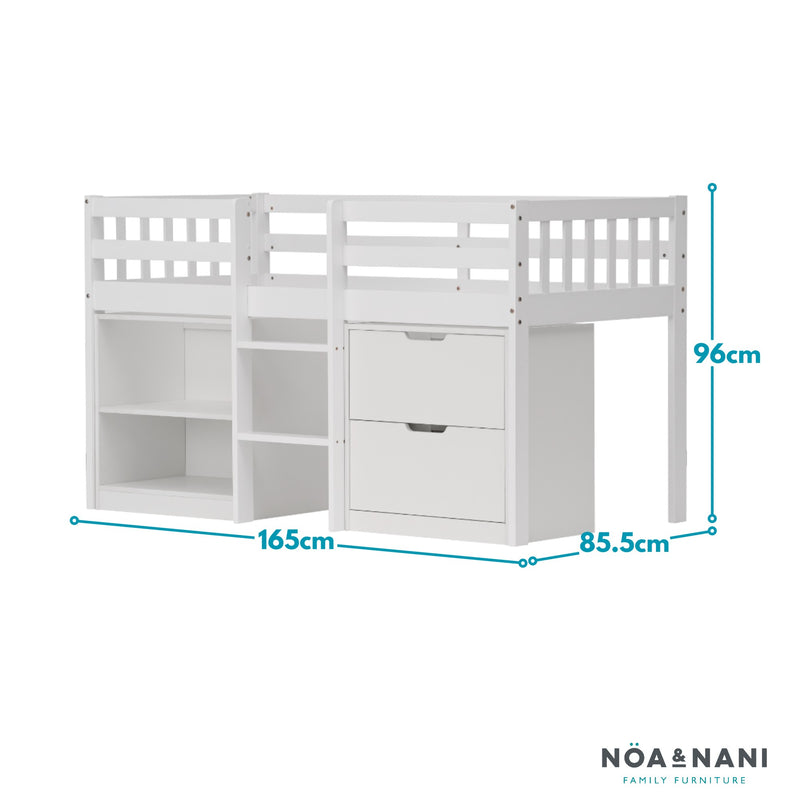Jens Sleepstation Shorty Cabin Bed in White