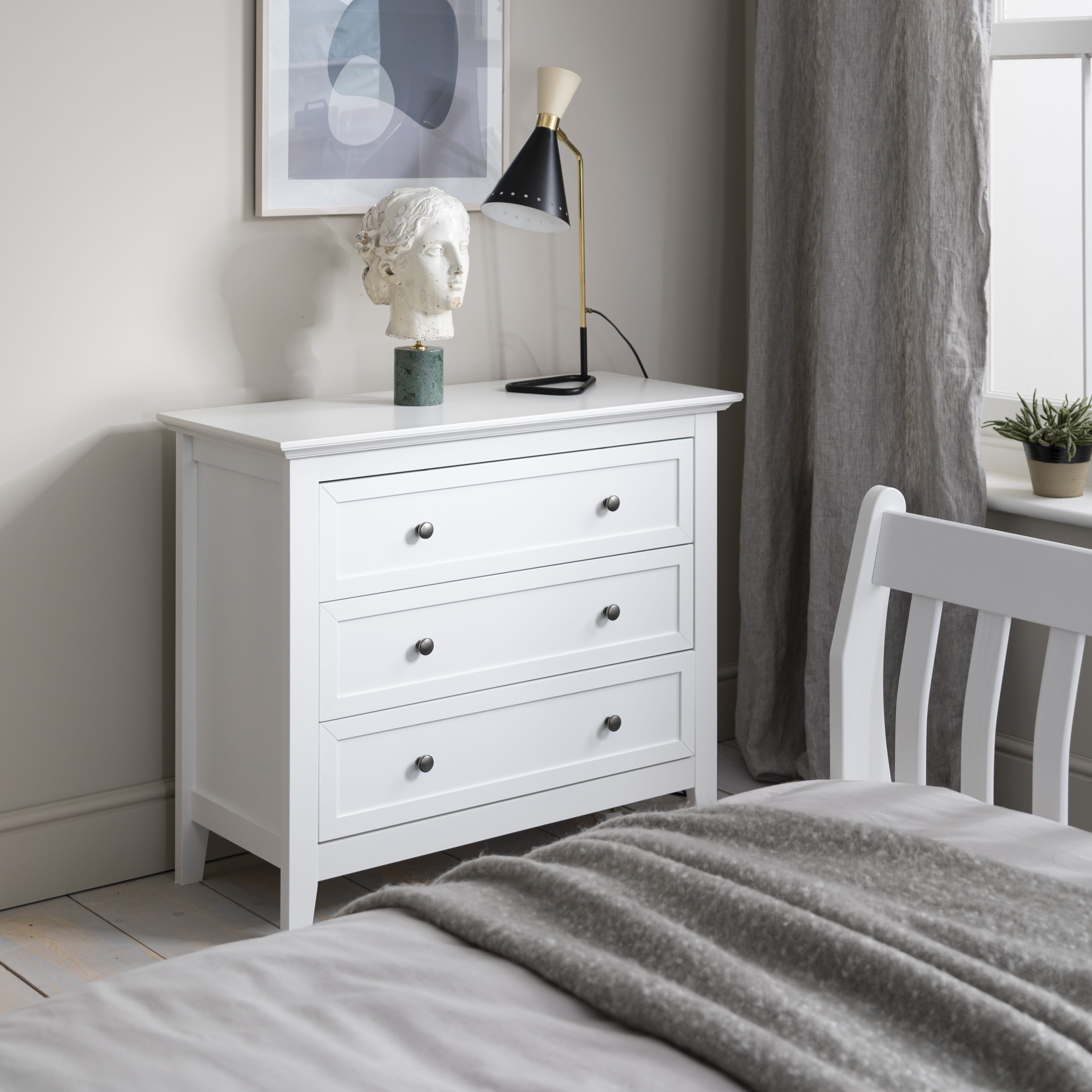 Karlstad Chest Drawers 3 Drawer Wide Classic