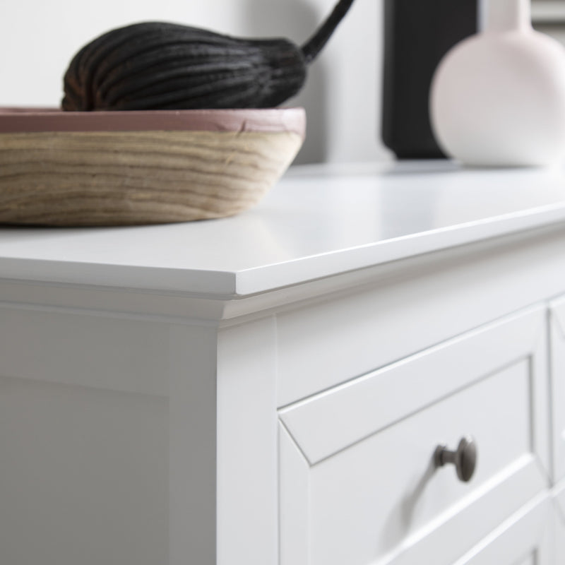 Karlstad Sideboard with Drawers in Classic White
