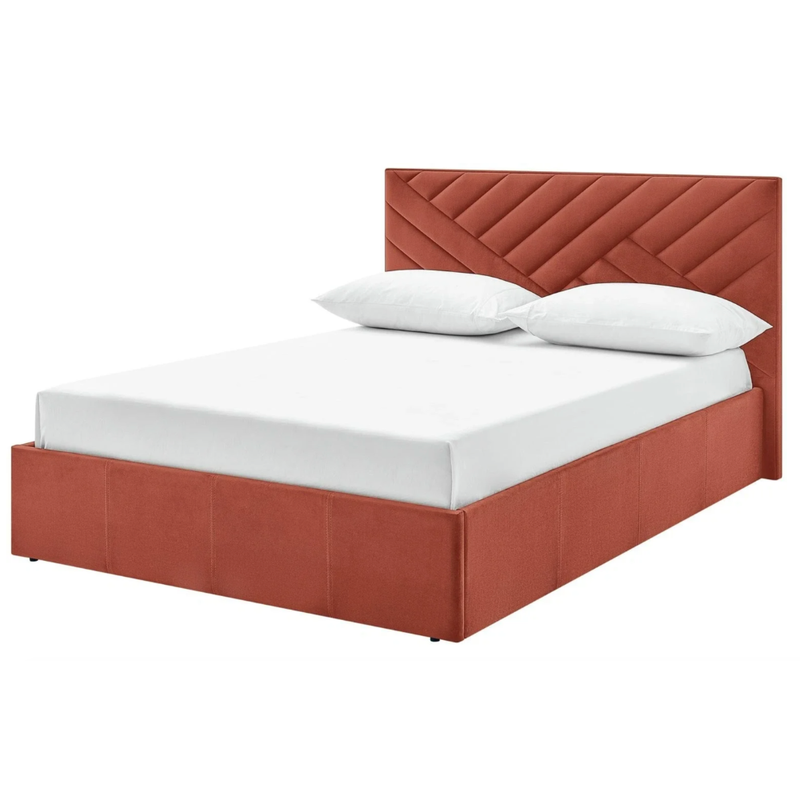 Luca small double burnt orange ottoman 1715004 (Open Box- See T's & C's for details)