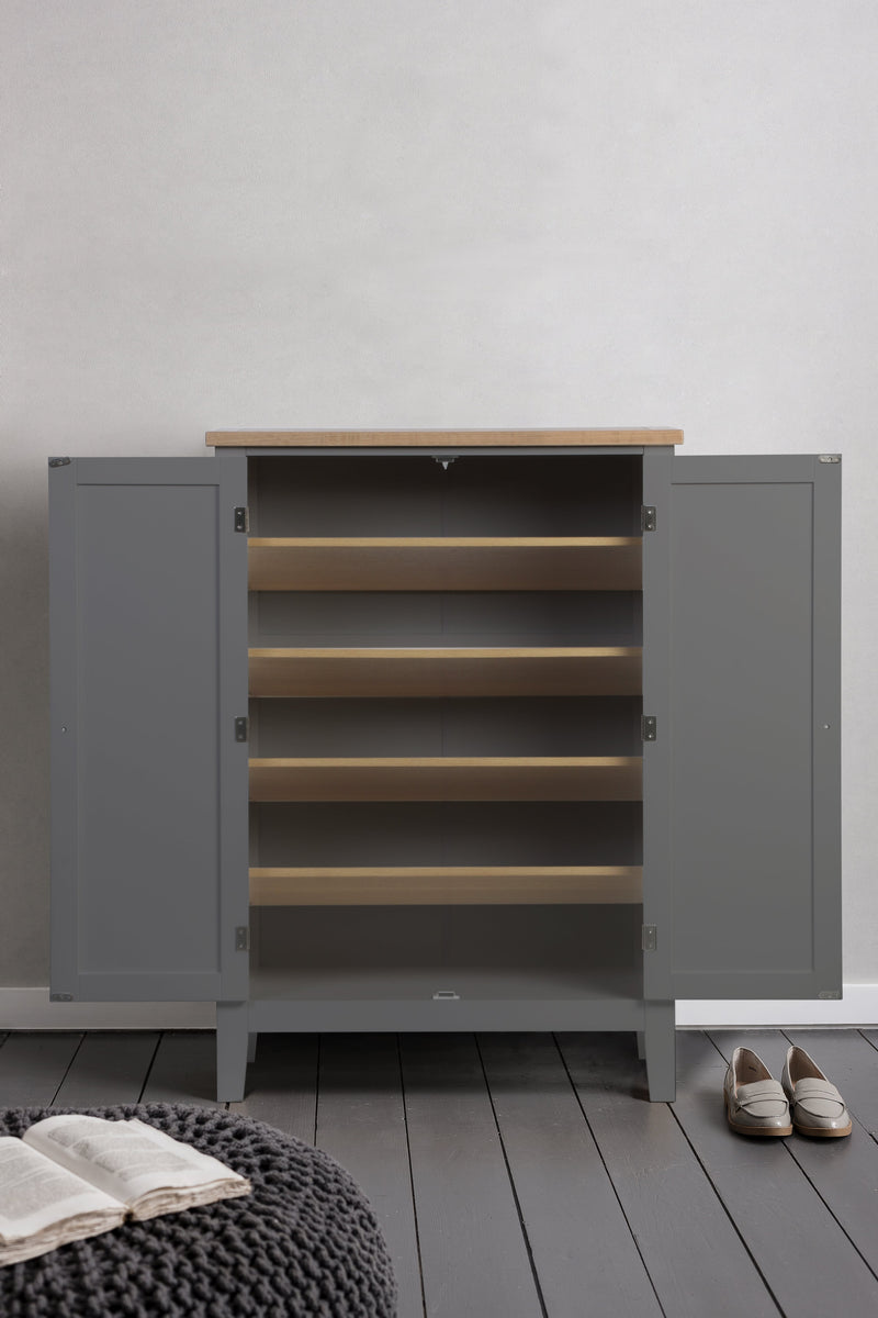 Jäkkvik Shoe Storage Cabinet in Charcoal Grey
