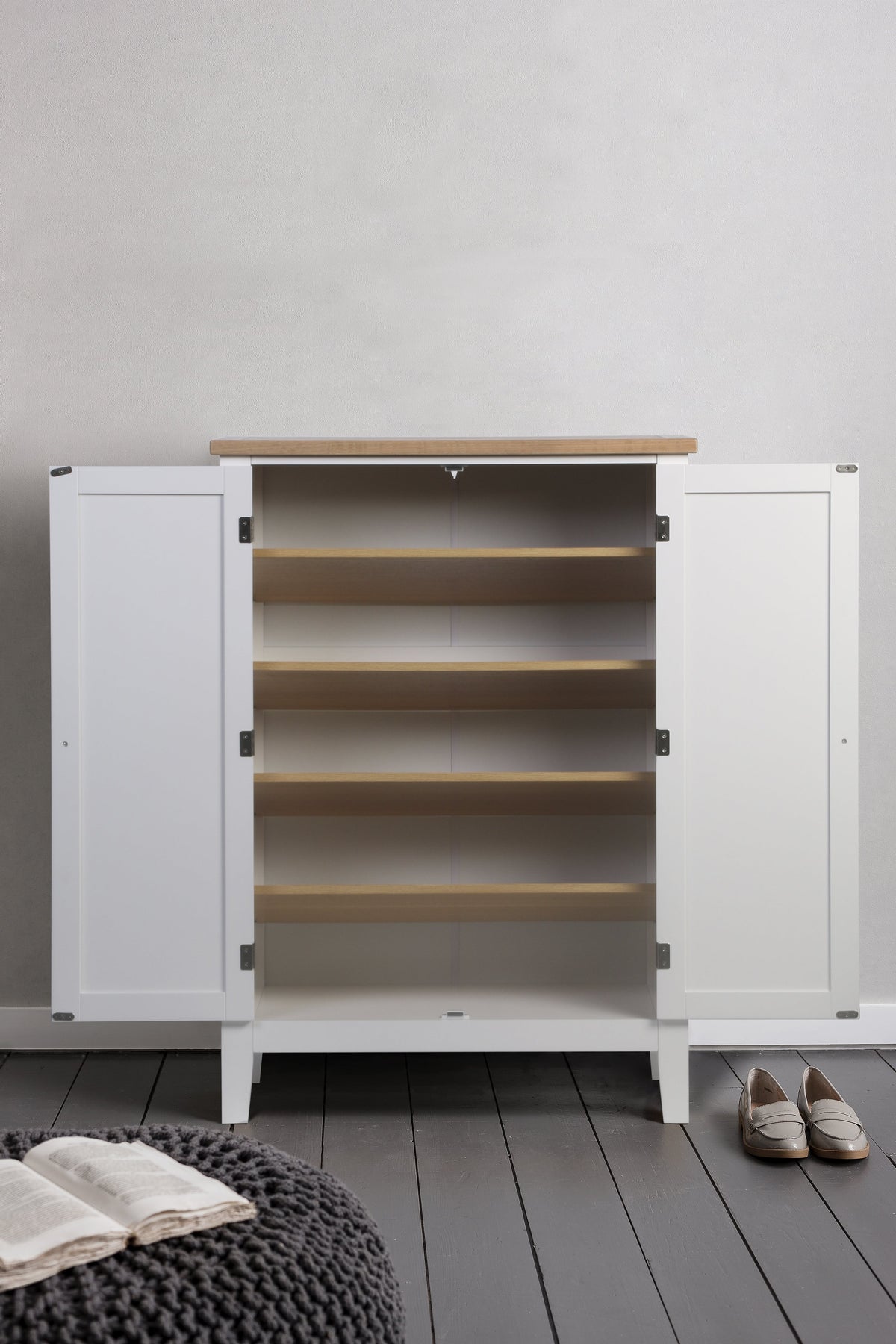 Leines Shoe Storage Cupboard in White | Nöa & Nani | Noa & Nani